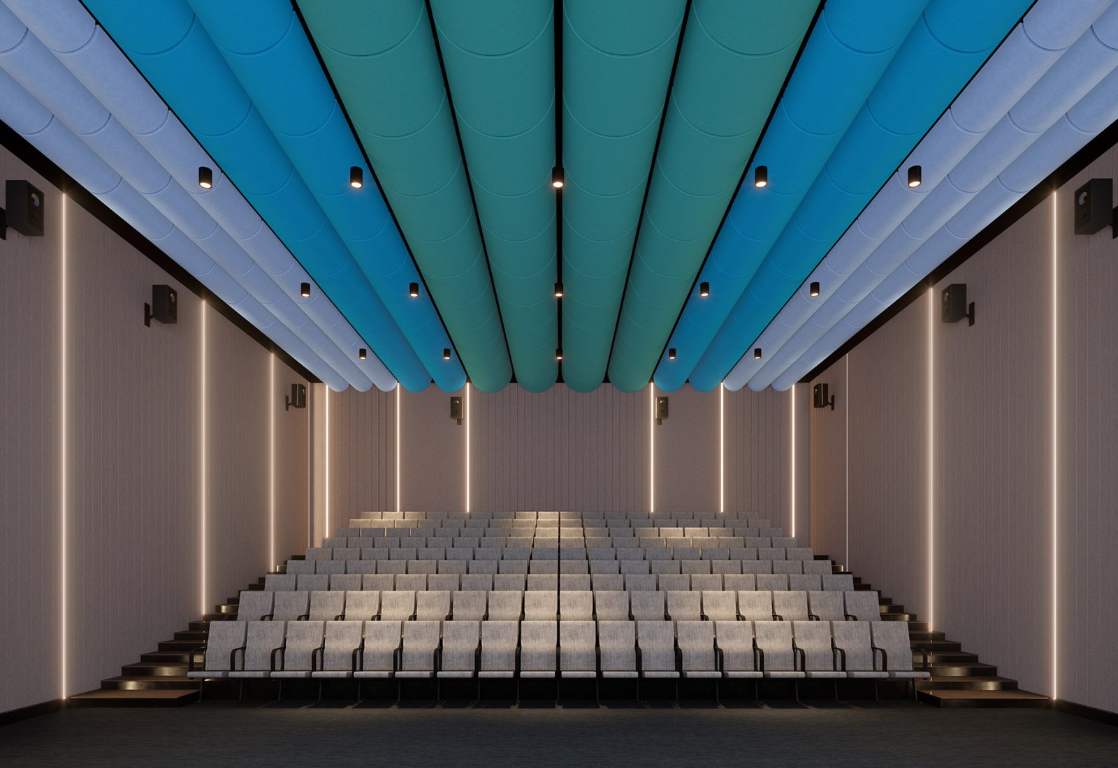 Swing Ceiling Clouds | Peacock, Azur, Periwinkle | Premier Collection