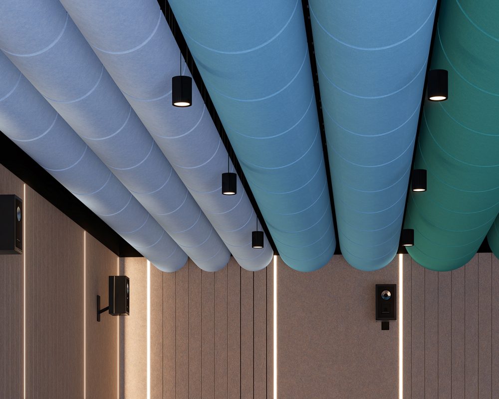 Swing Ceiling Clouds | Peacock, Azur, Periwinkle | Premier Collection