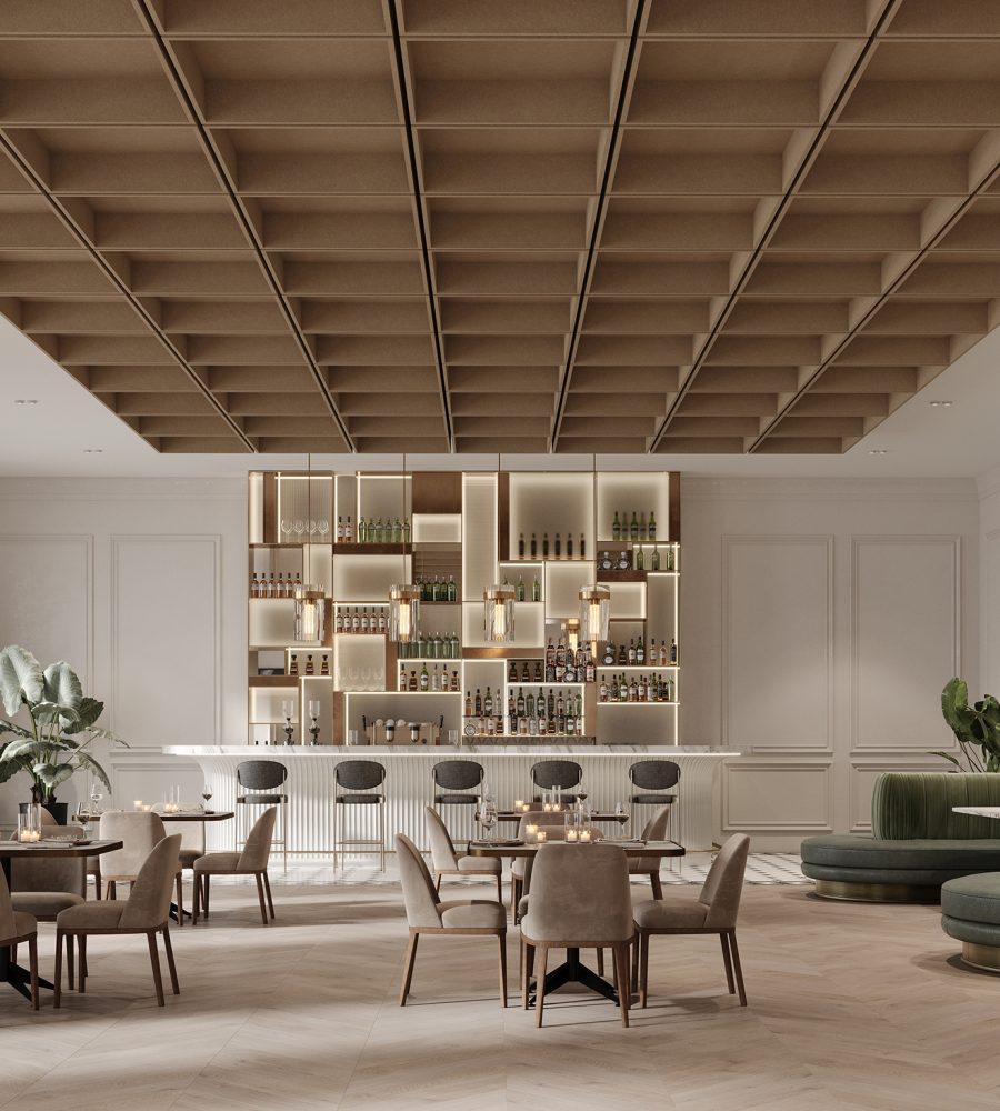 Recess, Waffle Ceiling Frame | Umber | Premier Collection