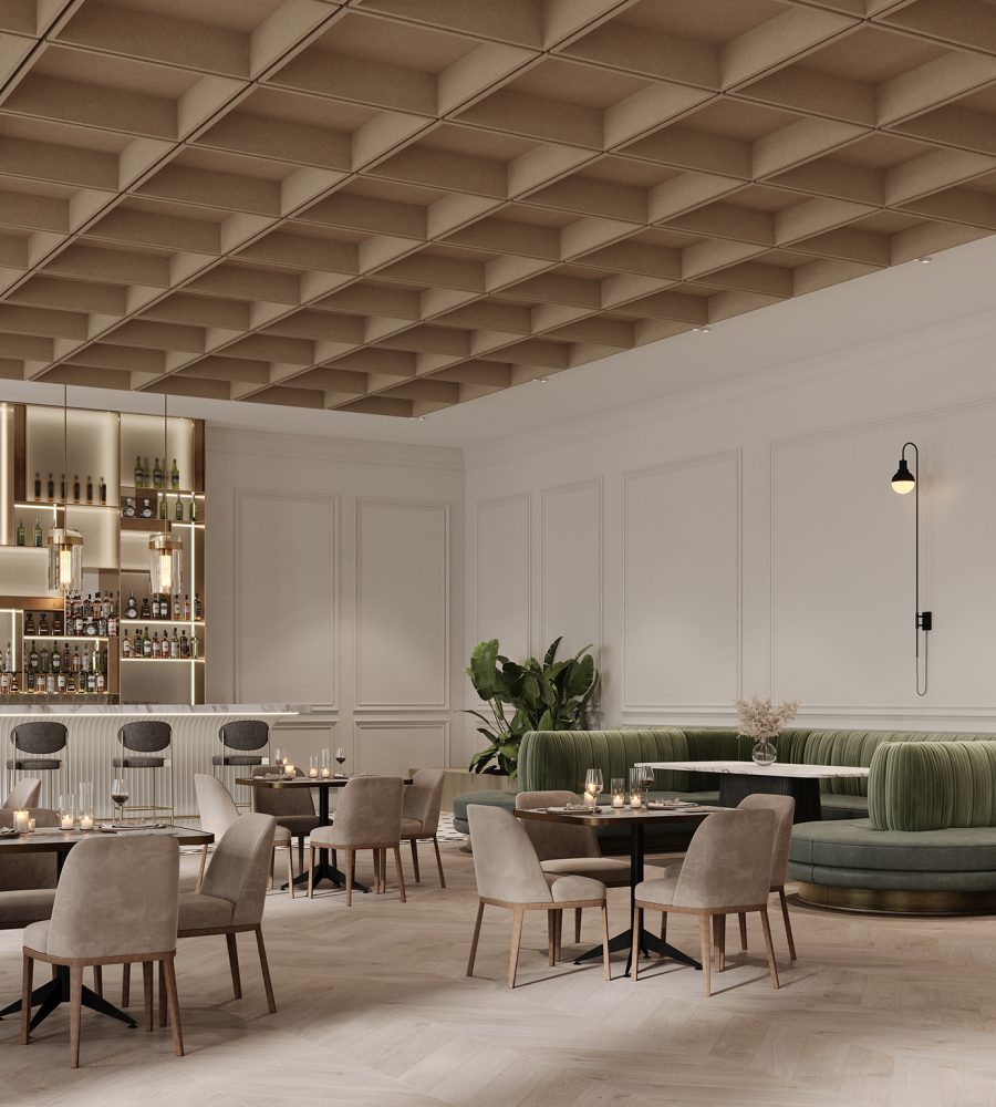 Recess, Waffle Ceiling Frame | Umber | Premier Collection