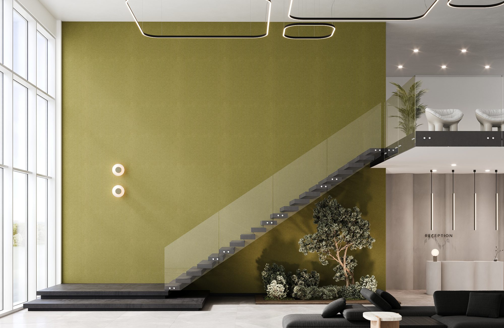 QuietForm Wall Panels, Celestial B | Eucalyptus | Premier Collection