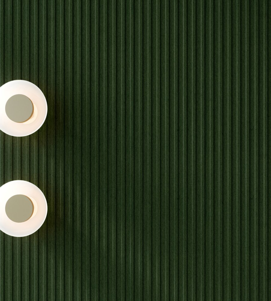 QuietForm Wall Panels, Furrowed | Kale | Premier Collection