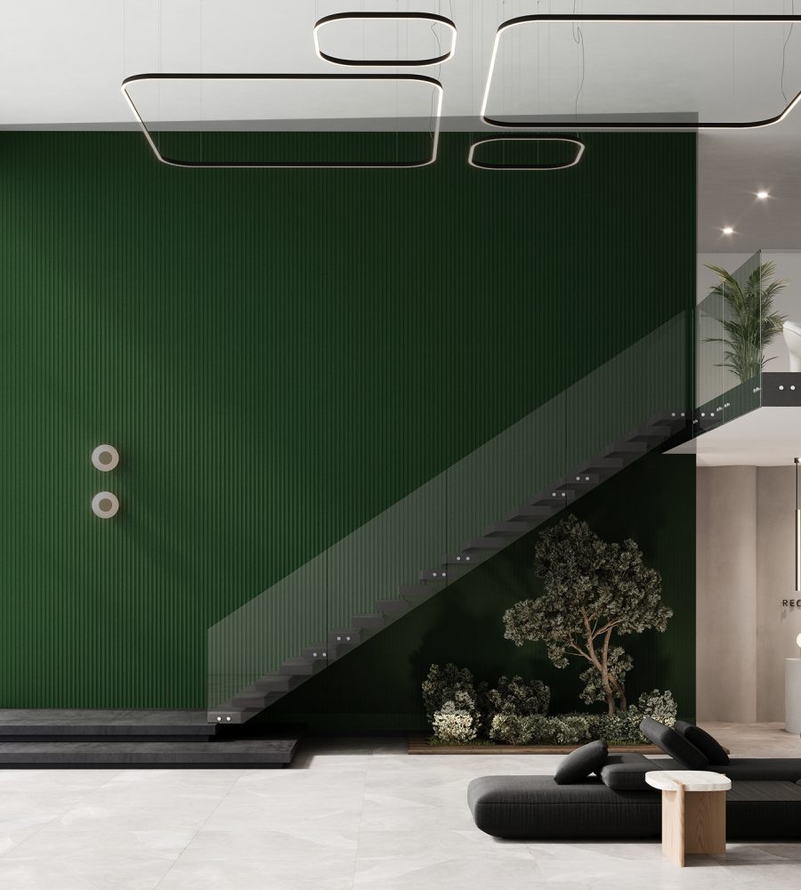 QuietForm Wall Panels, Furrowed | Kale | Premier Collection