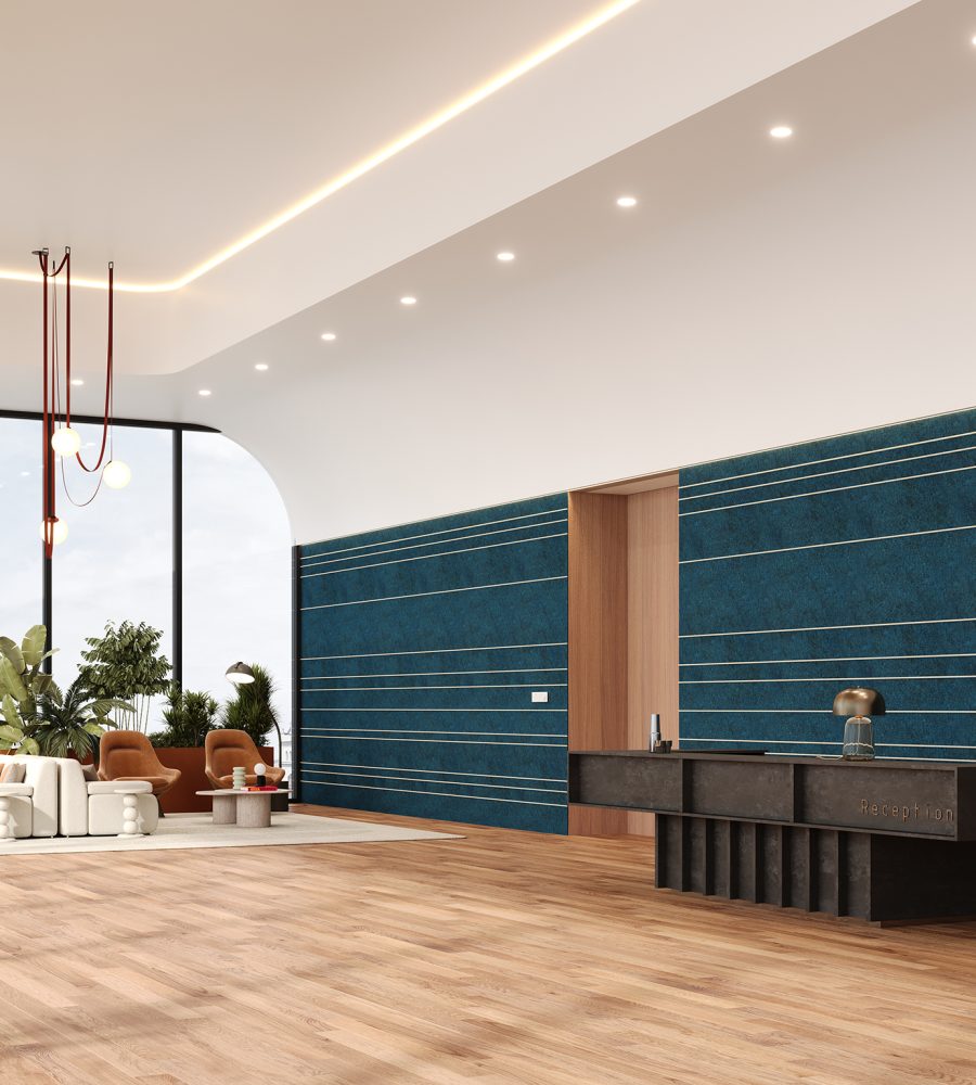 Spine Wall Panels, Panes A | Denim, Pearl | Premier Collection