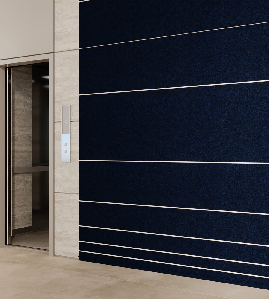 Spine Wall Panels, Panes B | Midnight, White | Premier Collection