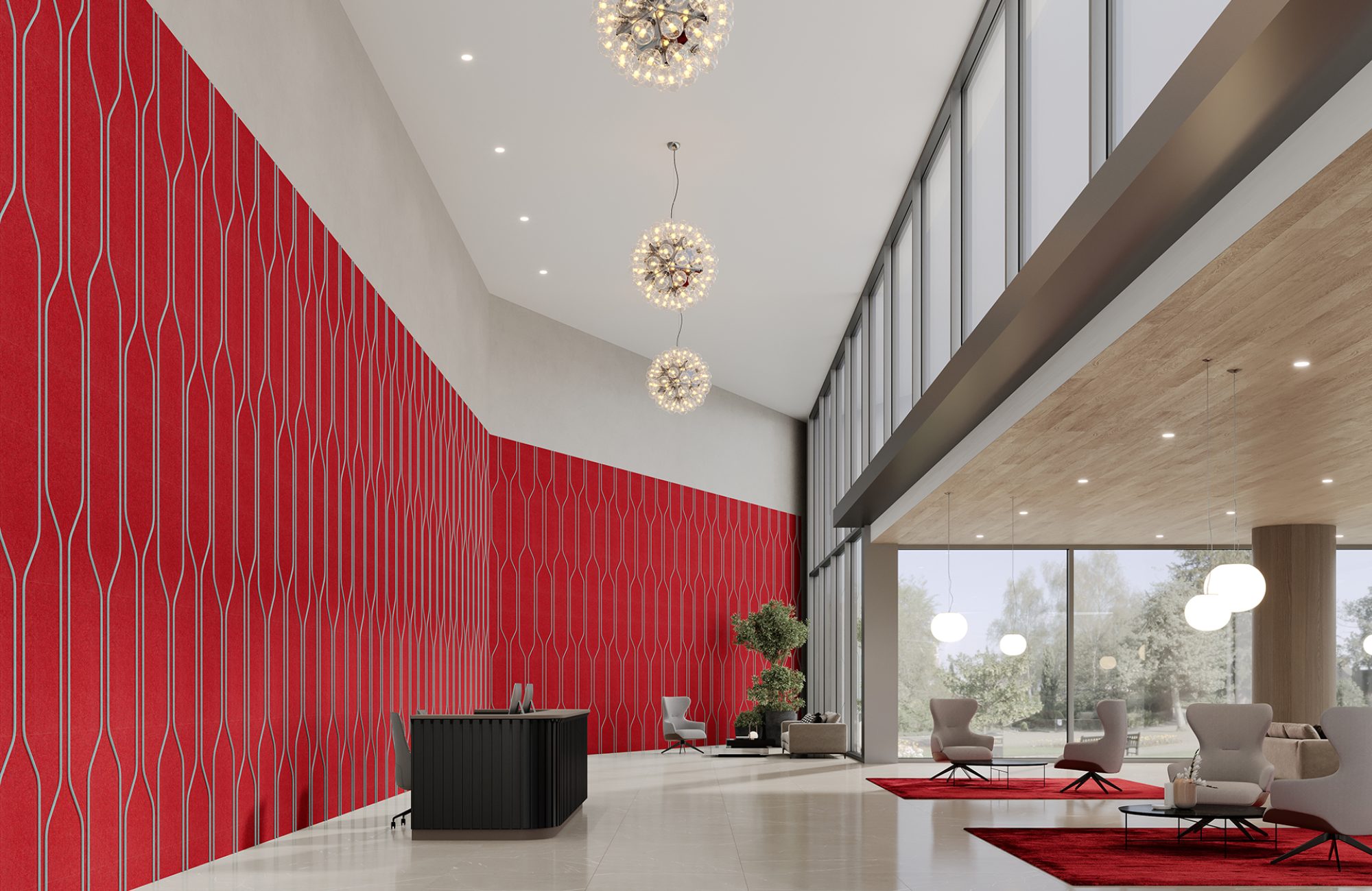 Spine Wall Panels, Pipeline A | Currant, Sea Salt | Premier Collection