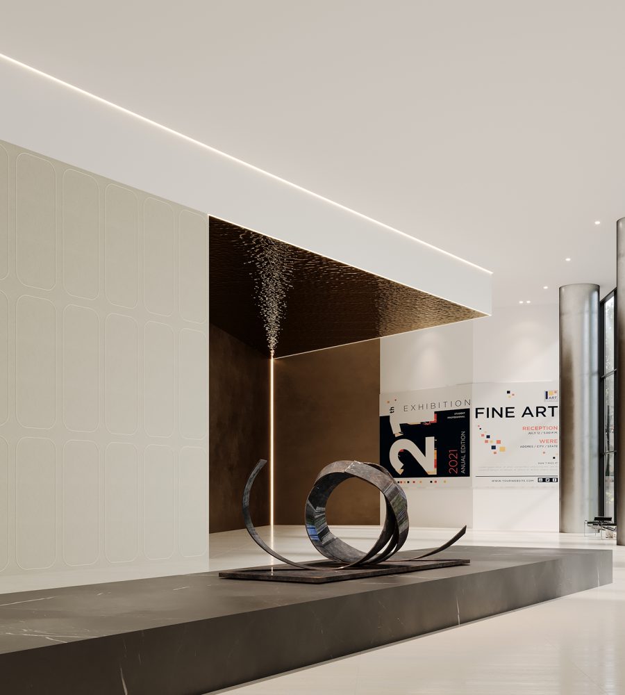 Spine Wall Panels, Racetrack A | Almond, White | Premier Collection