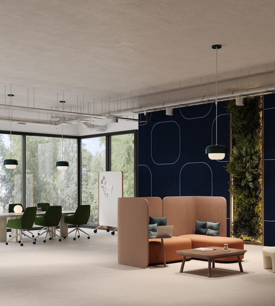 Spine Wall Panels, Roundabout | Midnight, Marine | Premier Collection