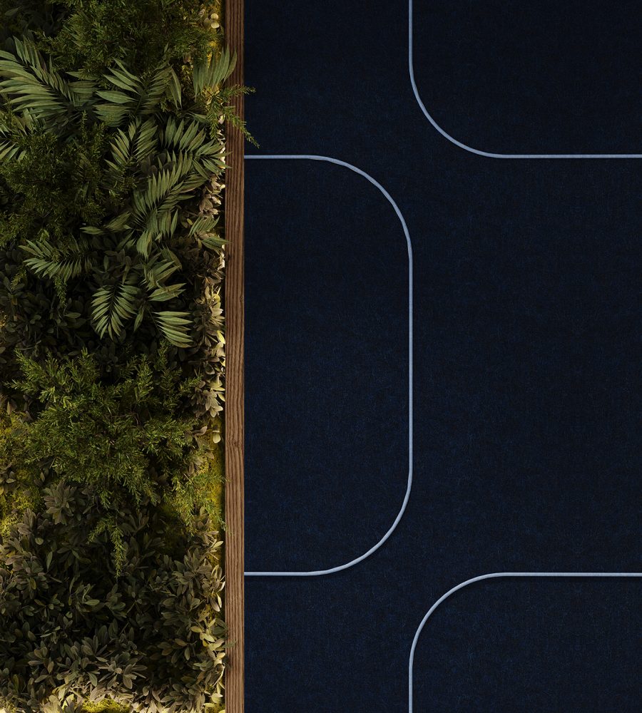 Spine Wall Panels, Roundabout | Midnight, Marine | Premier Collection