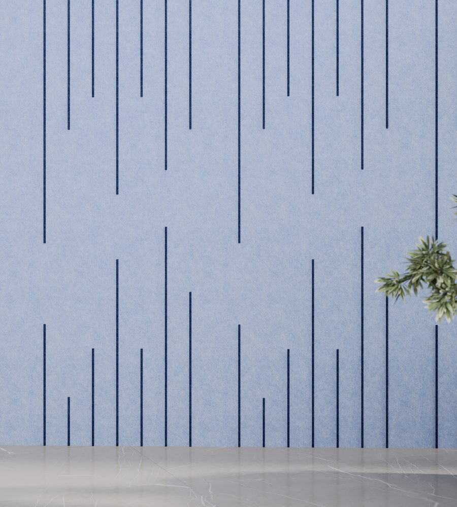 Spine Wall Panels, Ruler | Periwinkle, Granite | Premier Collection