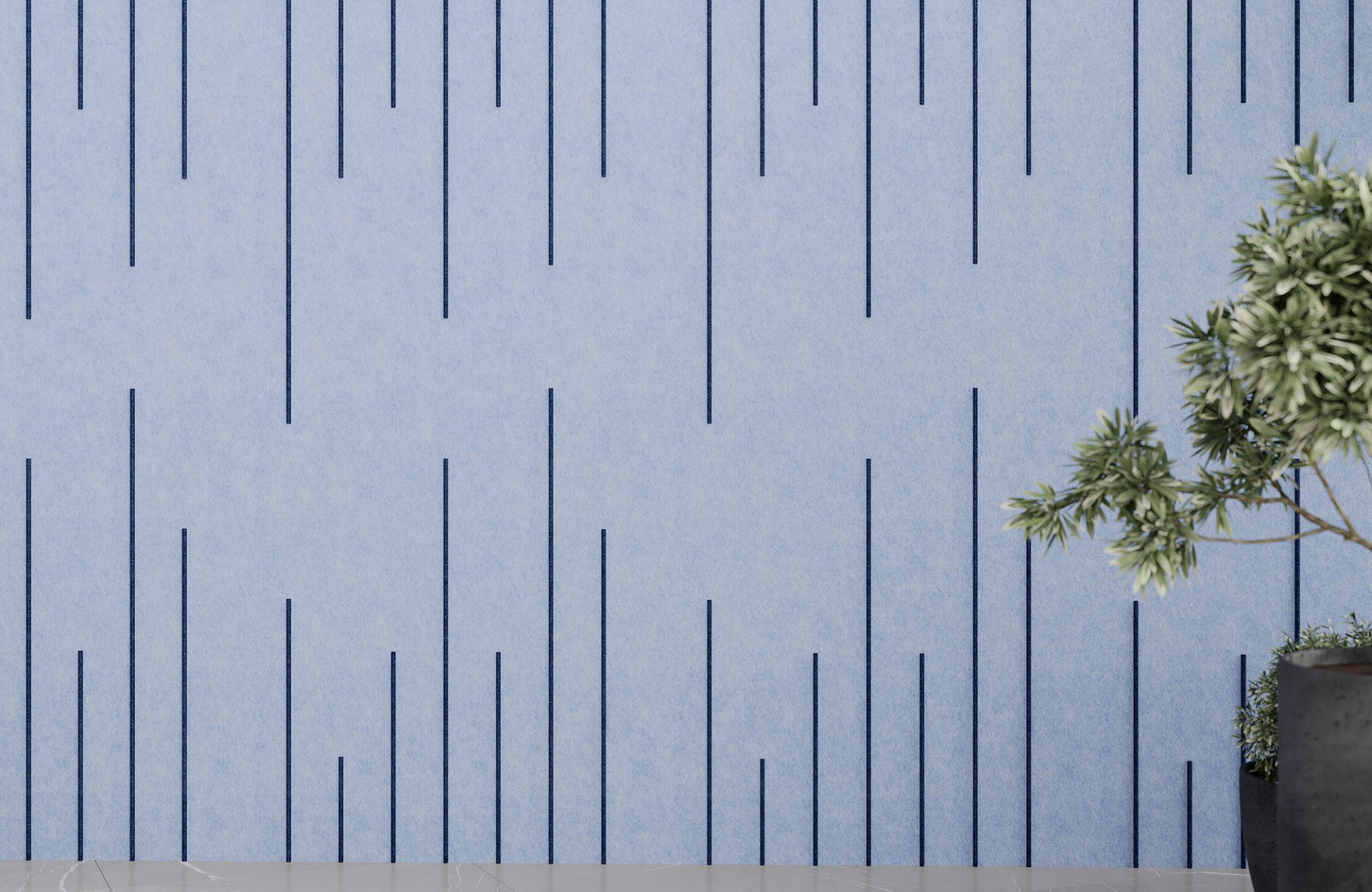 Spine Wall Panels, Ruler | Periwinkle, Granite | Premier Collection
