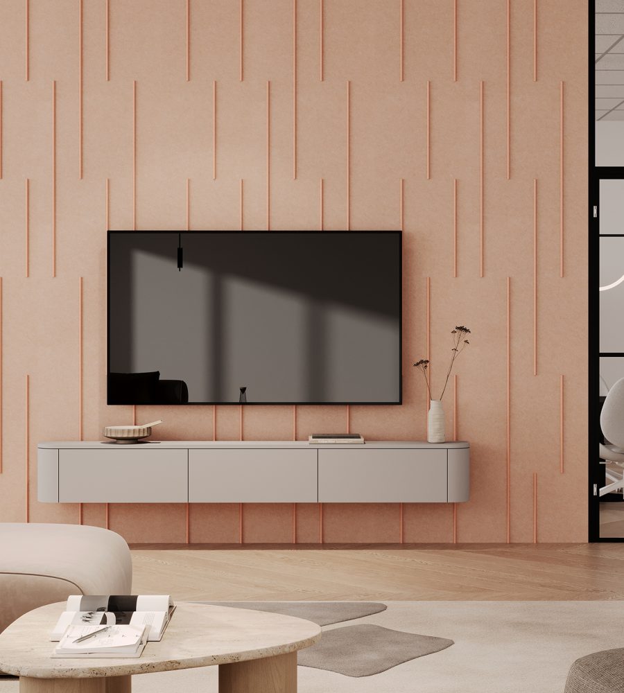 Spine Wall Panels, Scored | Valentine, Flamingo | Premier Collection