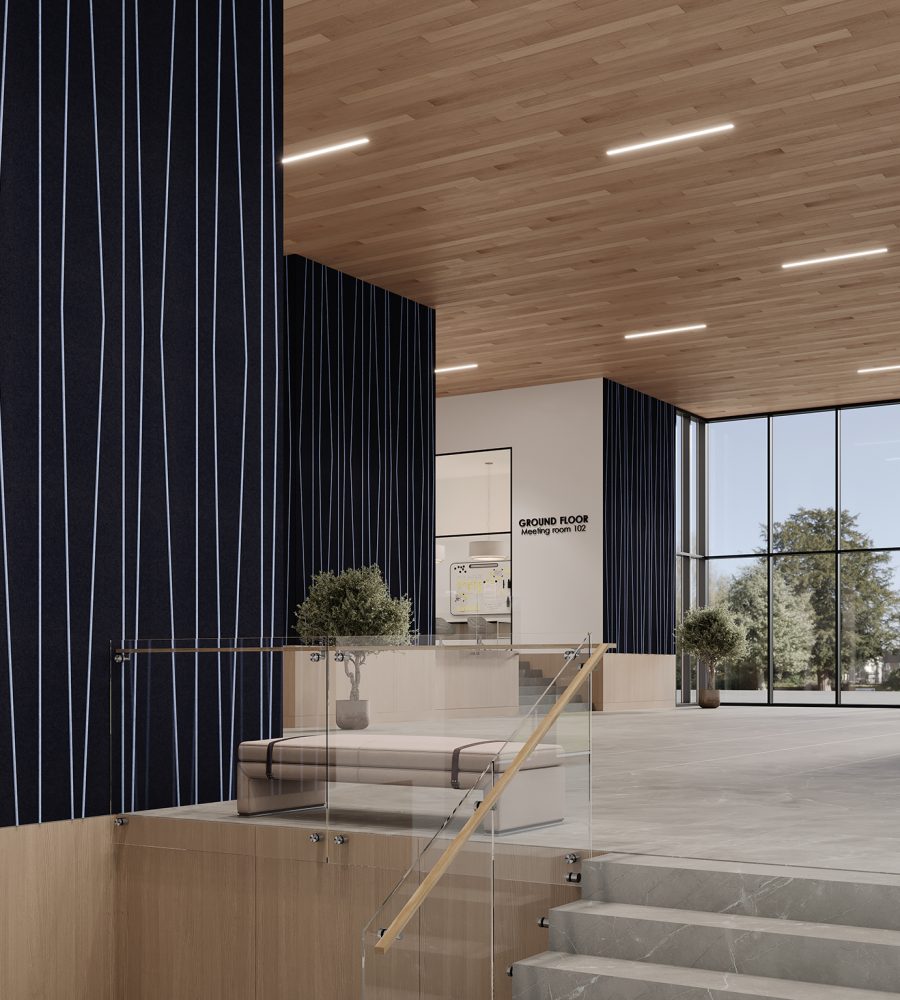 Spine Wall Panels, Stems A | Flint, Periwinkle | Premier Collection