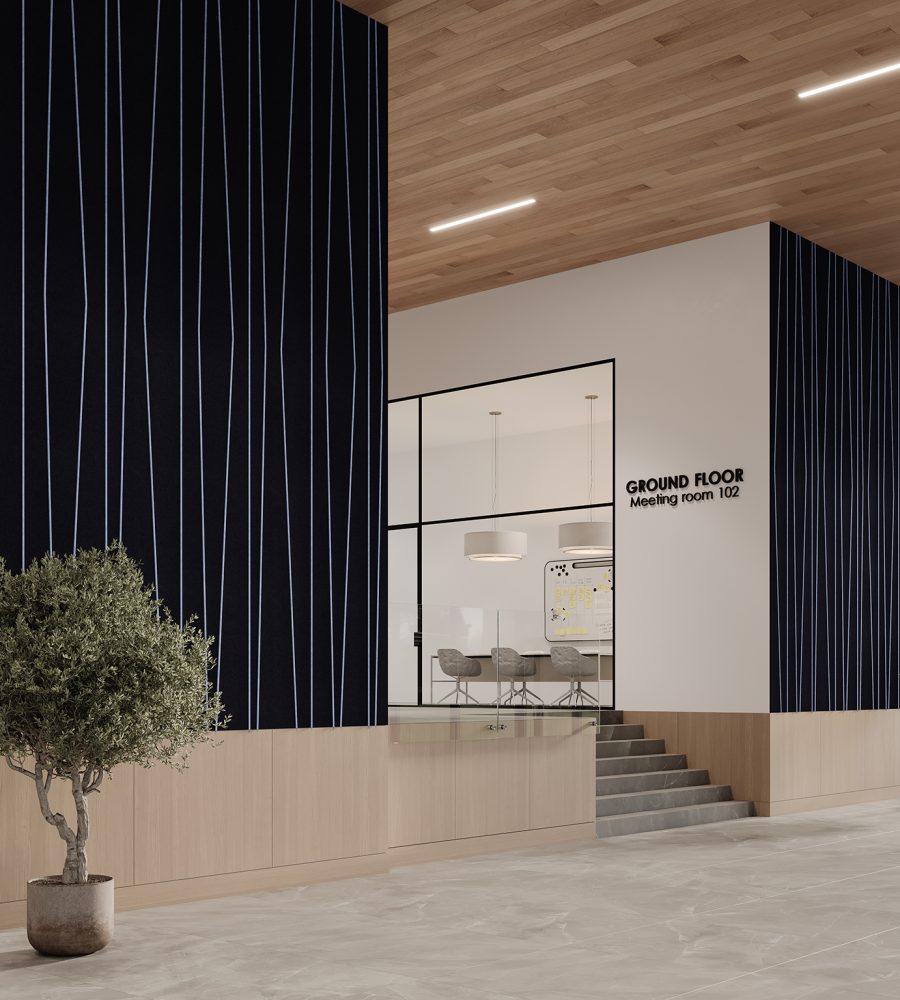 Spine Wall Panels, Stems A | Flint, Periwinkle | Premier Collection