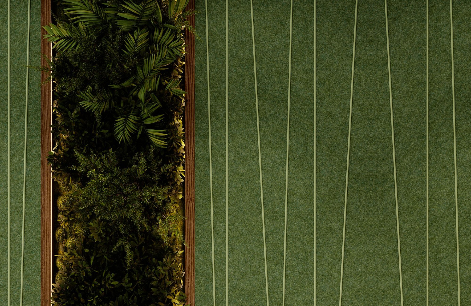 Spine Wall Panels, Stems B | Oregano, Sencha | Premier Collection