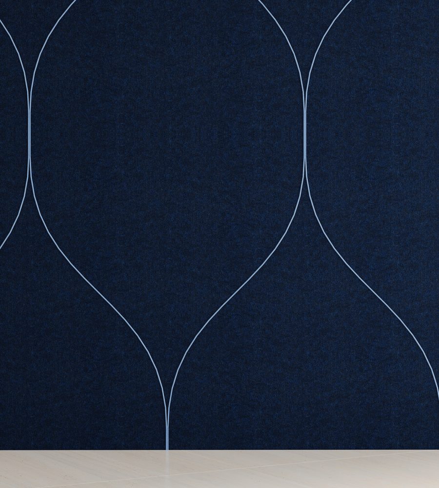 Spine Wall Panels, Tulip A | Midnight, Marine | Premier Collection