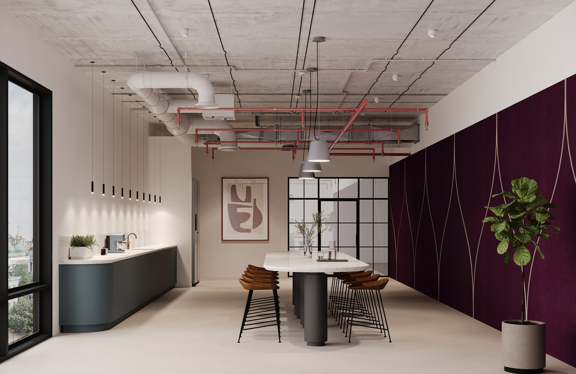 Acoufelt_P_W_Panels_Spine_TulipB_Shiraz_Amethyst1