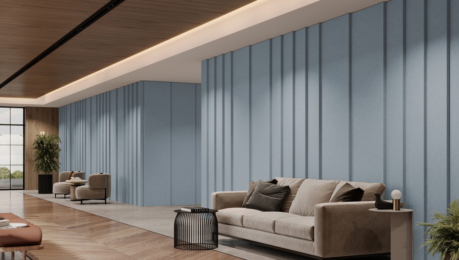 Pleat Panel | Premier Collection | Stonewash