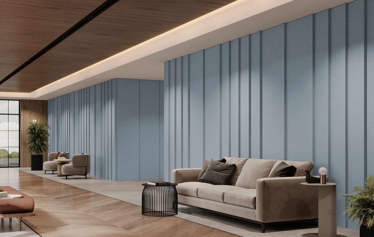 Pleat Panel | Premier Collection | Stonewash