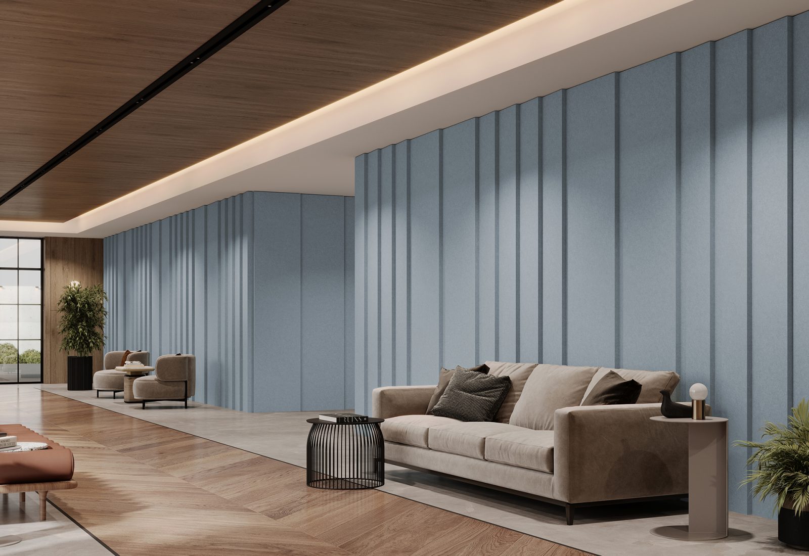 Pleat Panel | Premier Collection | Stonewash