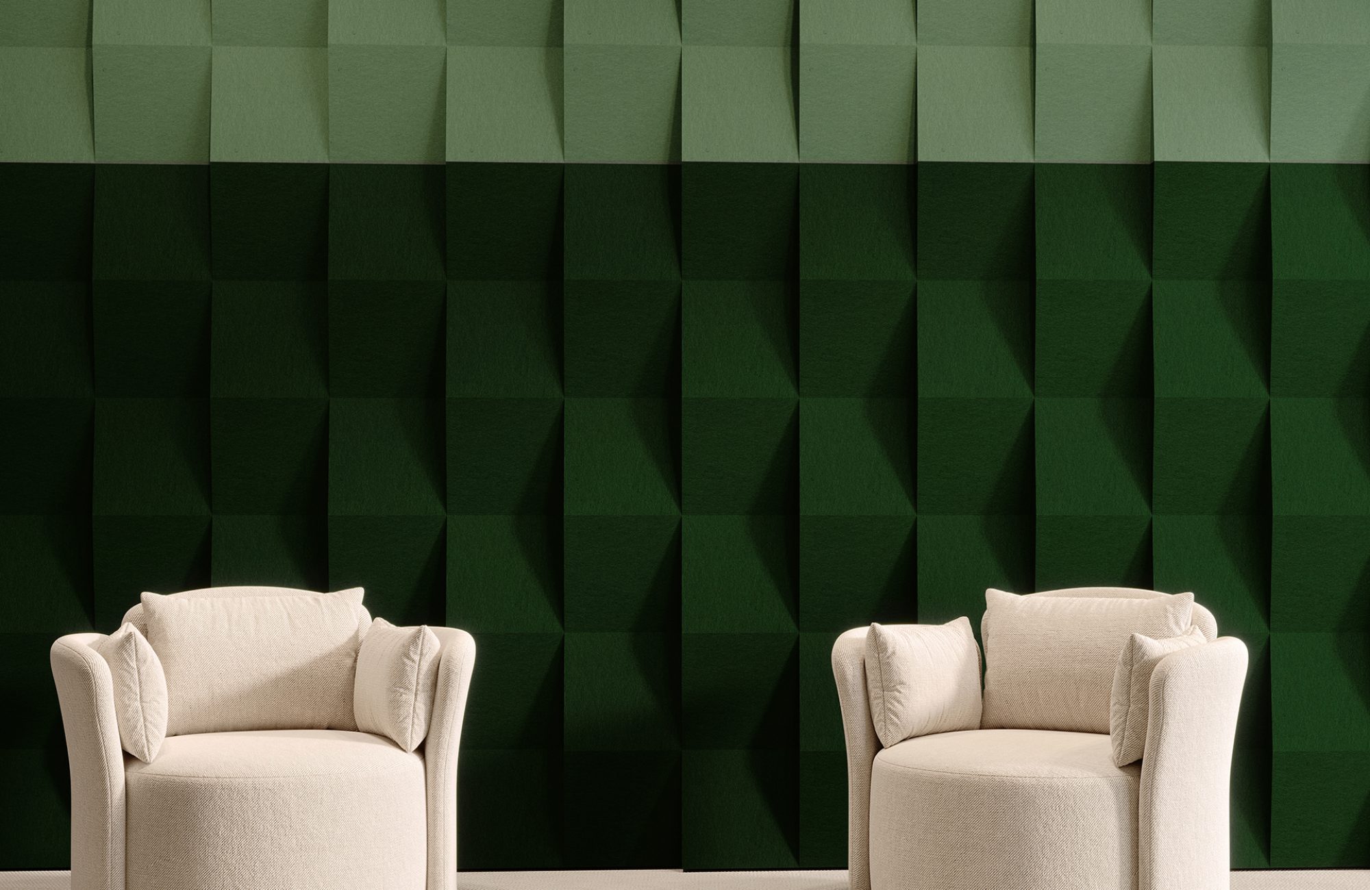 PopUp, Slant Wall Tiles | Sencha, Kale | Premier Collection