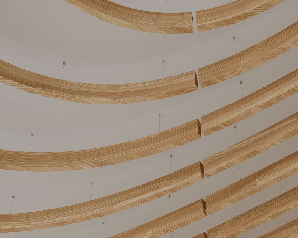 Versiform Ceiling Baffles | European Larch | WoodGrain Collection