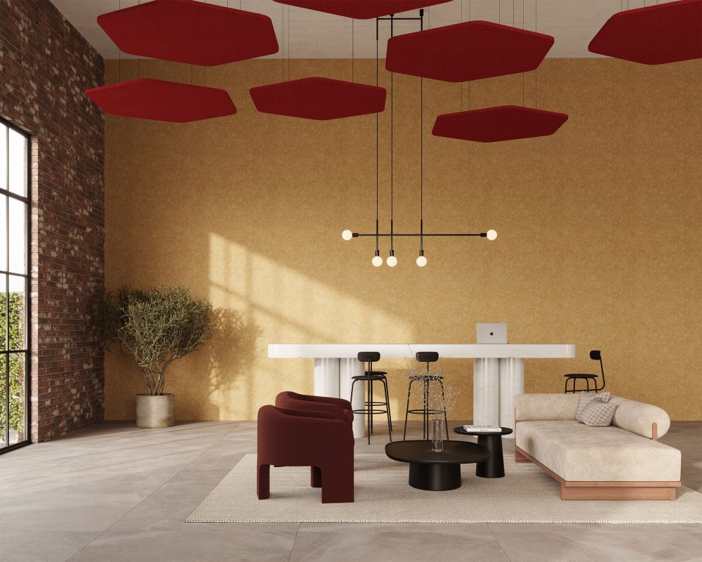 Hexagon Ceiling Clouds | Currant | Premier Collection