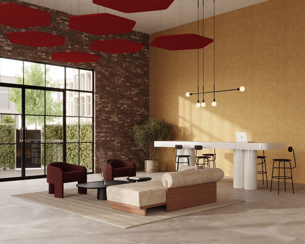Hexagon Ceiling Clouds | Currant | Premier Collection