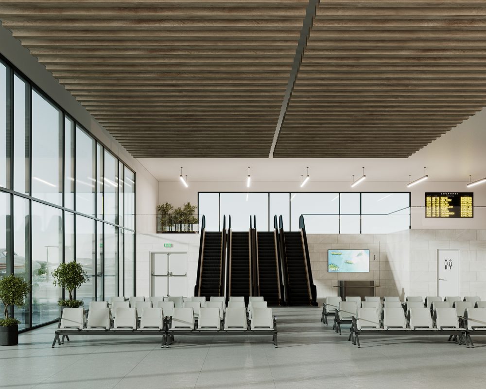 Beam Ceiling Baffles | French Bobbin | WoodGrain Collection