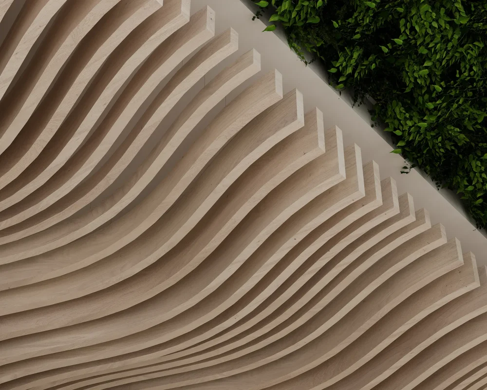 Billow Ceiling Baffles | Wine Barrel | WoodGrain Collection