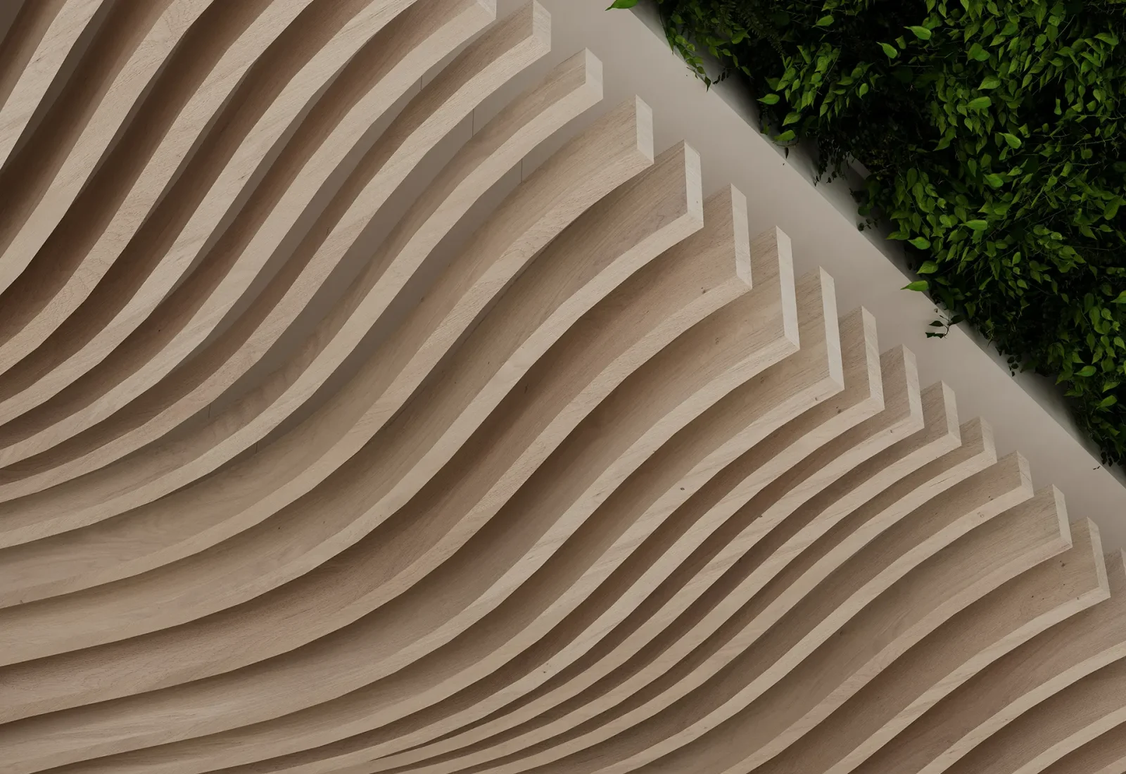 Billow Ceiling Baffles | Wine Barrel | WoodGrain Collection