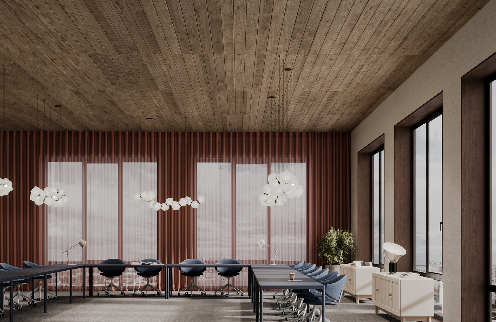 Cover, Boarded Ceiling Panels | Mocha Legno | WoodGrain Collection