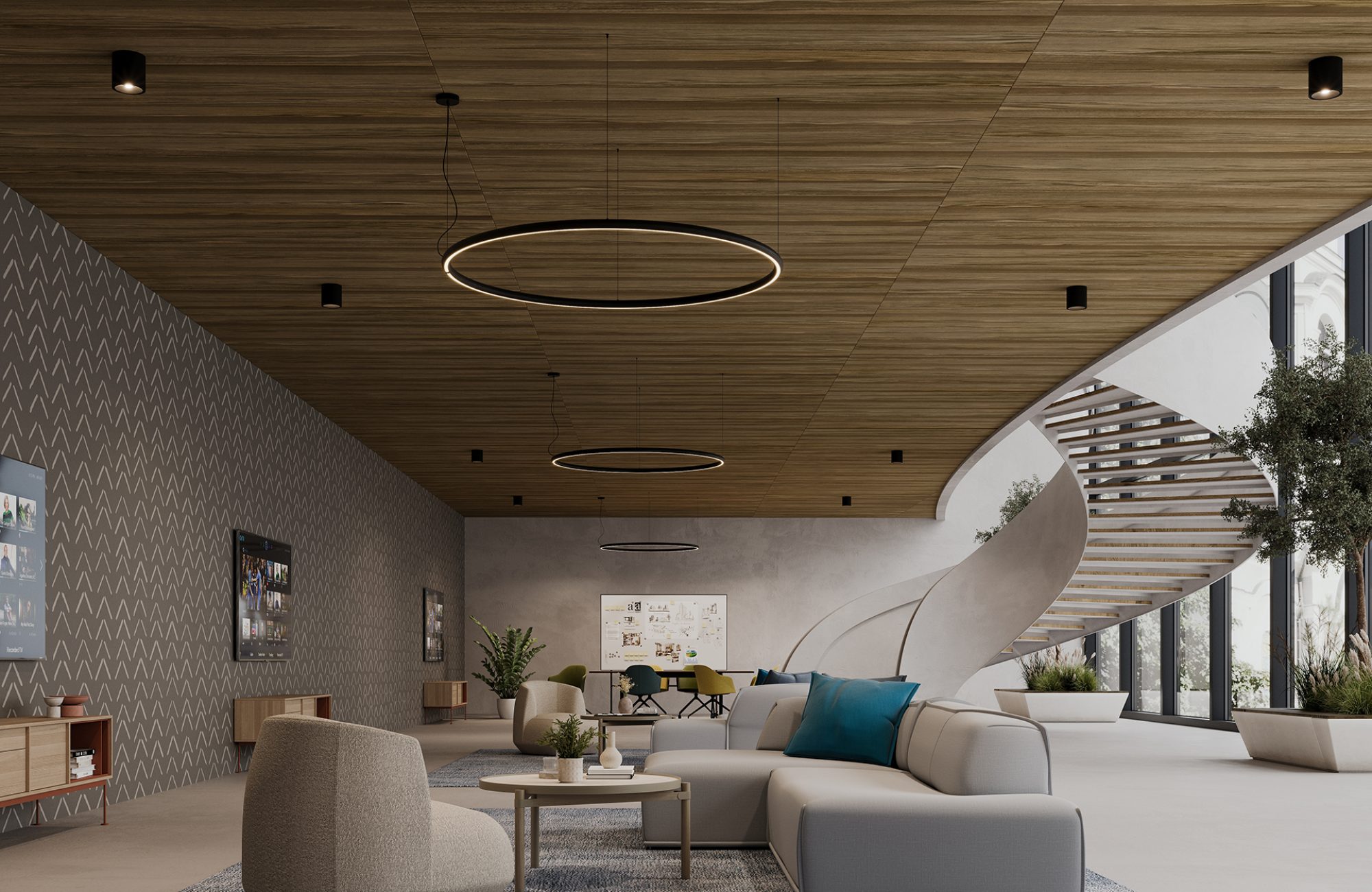 Cover, Boarded Ceiling Panels | Espresso Oak | WoodGrain Collection