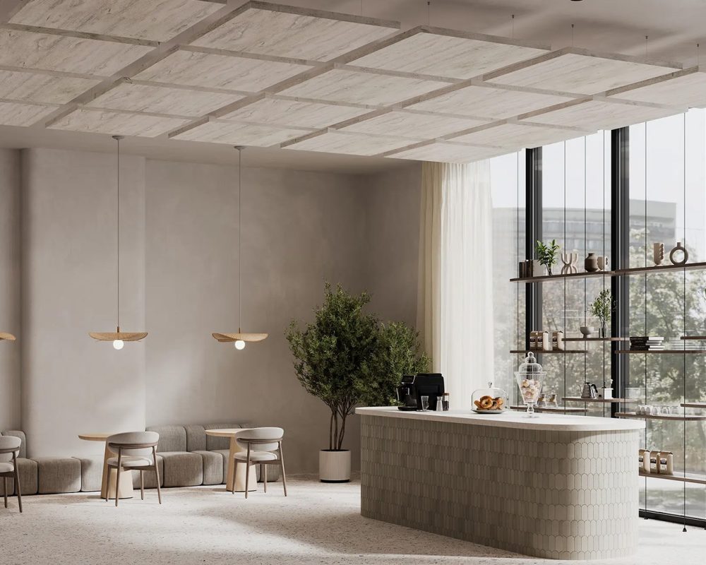 Canopy Ceiling Clouds | Picket Fence | WoodGrain Collection