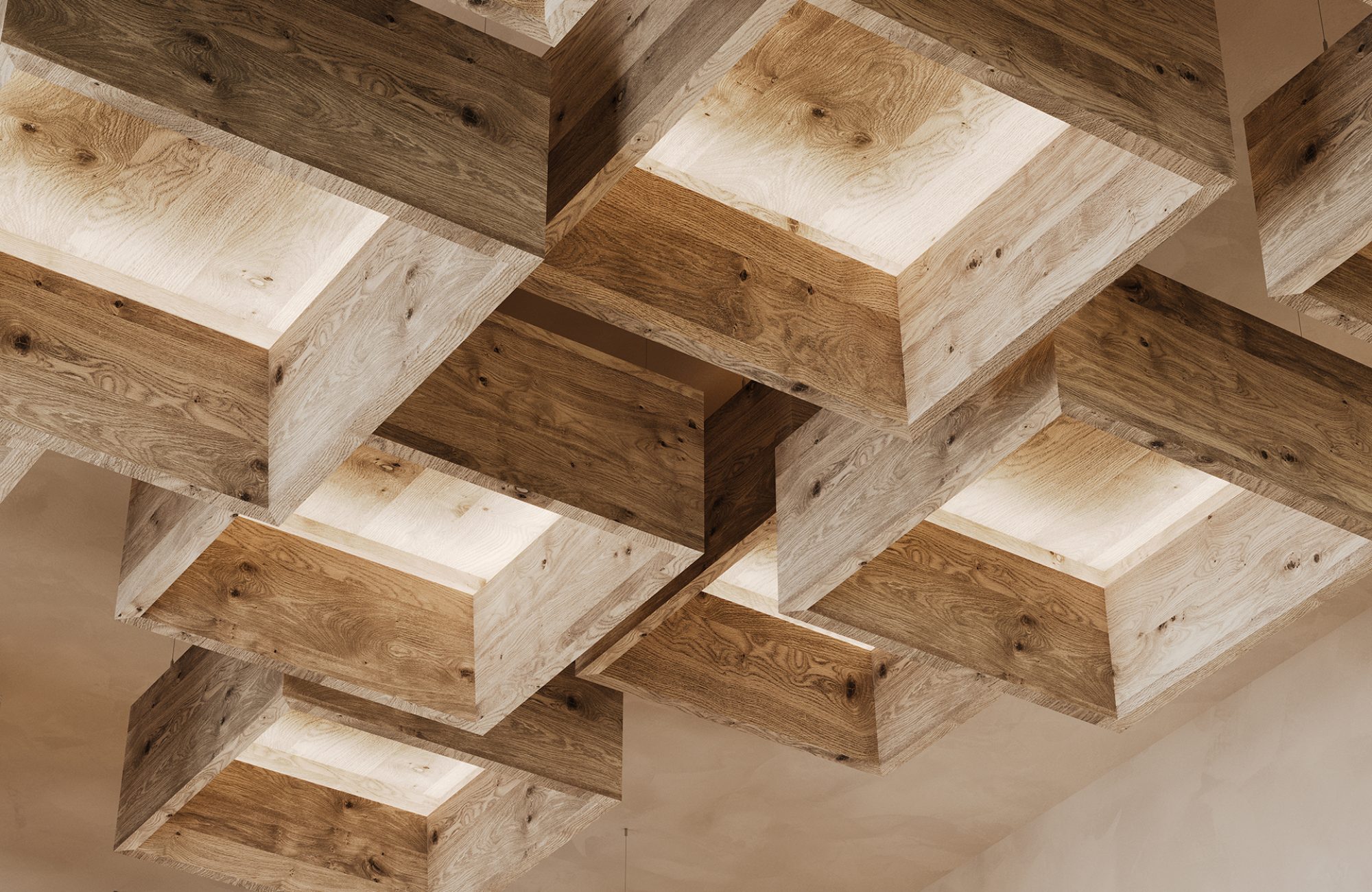 Blox, Deep Ceiling Clouds | Driftwood | WoodGrain Collection