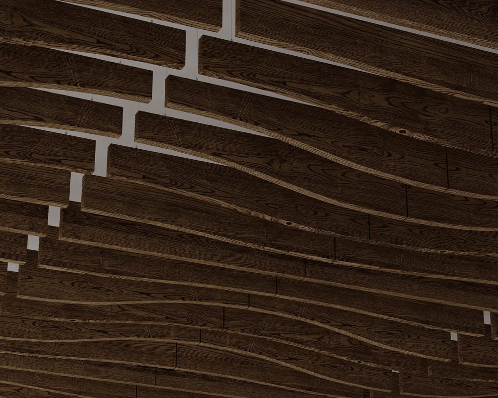 Fan Ceiling Baffles | Scorched Timber | WoodGrain Collection