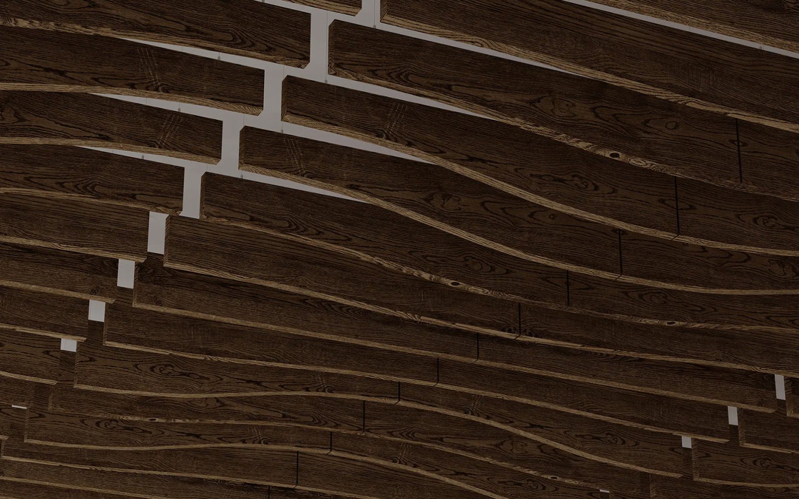 Fan Ceiling Baffles | Scorched Timber | WoodGrain Collection