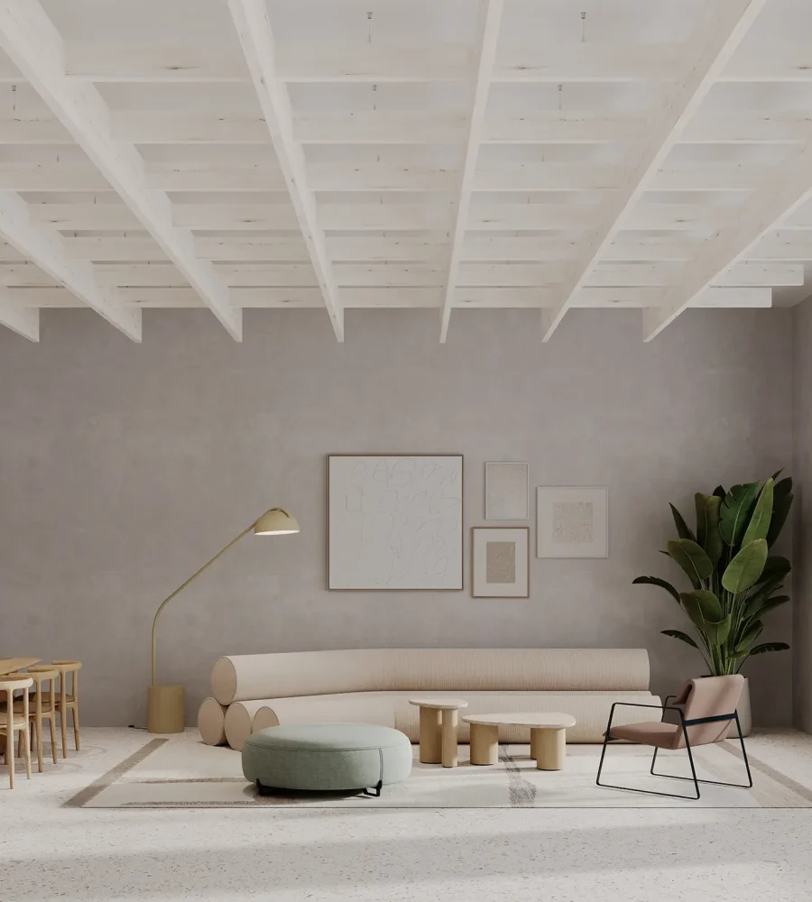Framework Frameless Ceiling Grids | White Elm | WoodGrain Collection