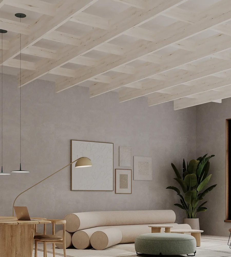 Framework Frameless Ceiling Grids | White Elm | WoodGrain Collection