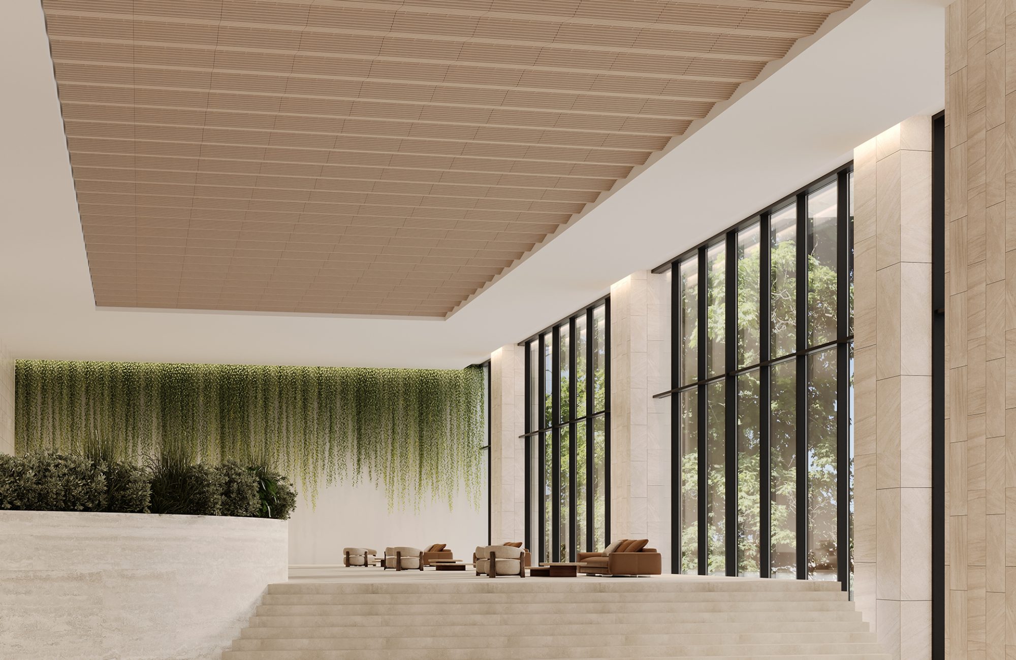 Rail, Grate Ceiling Frames | Petrified Ash | WoodGrain Collection