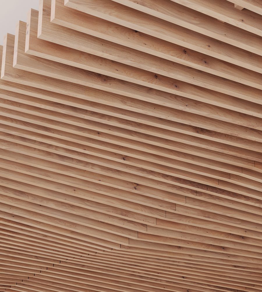 Rail, Line Ceiling Frames | Fumed Oak | WoodGrain Collection
