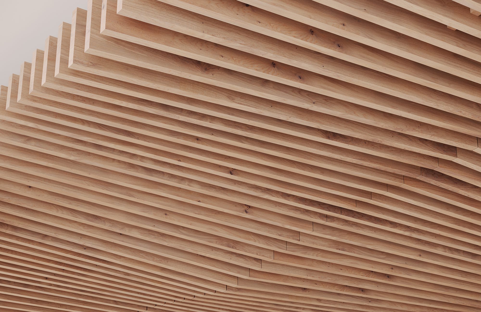 Rail, Line Ceiling Frames | Fumed Oak | WoodGrain Collection