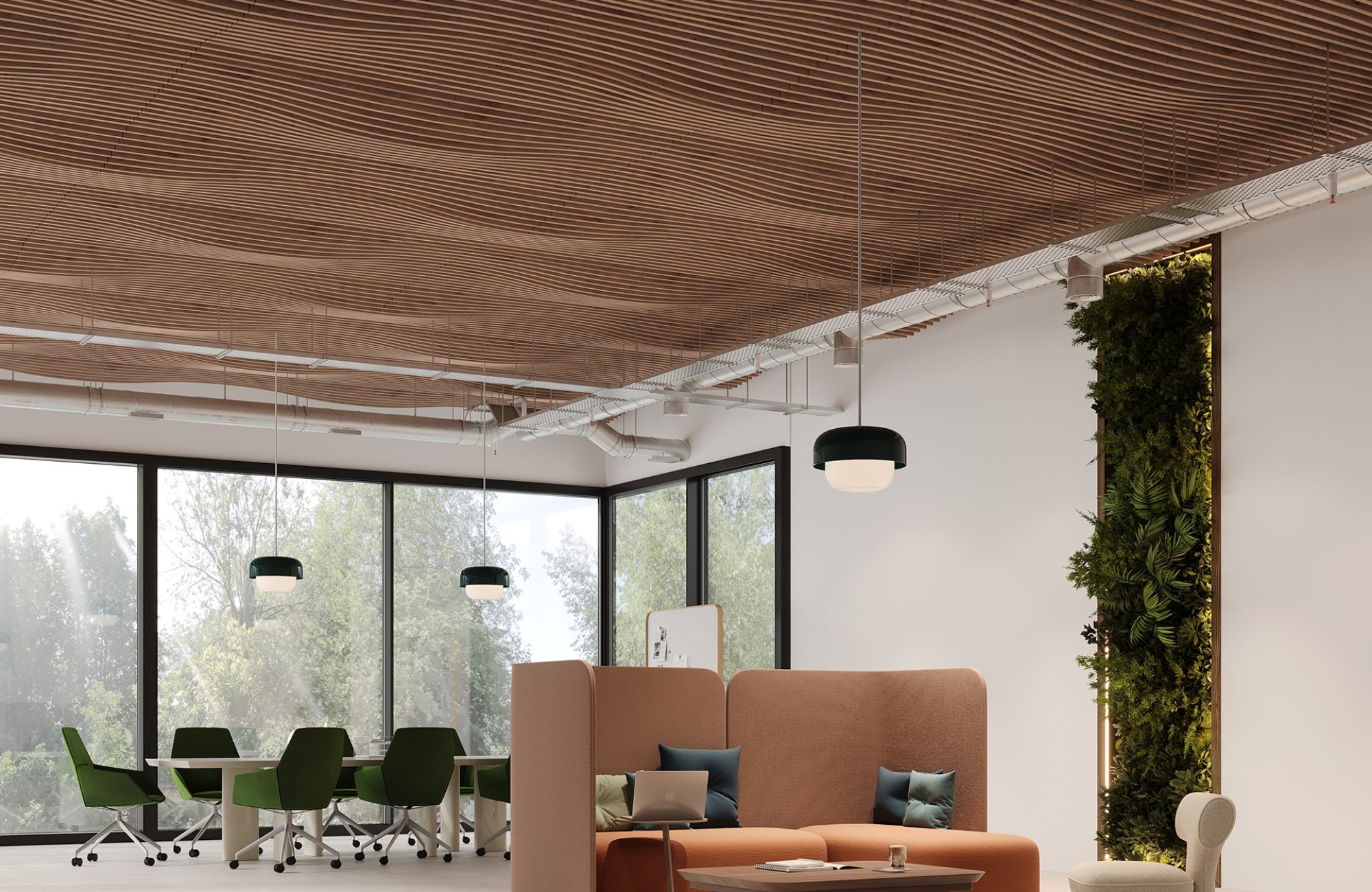 Rail, Passage Ceiling Frames | Fumed Oak | WoodGrain Collection