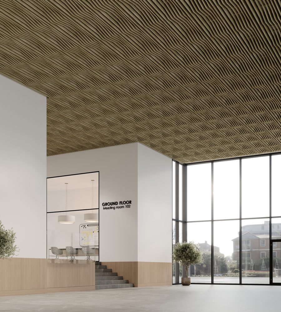 Rail, Platform Ceiling Frames | Weathered Slate | WoodGrain Collection