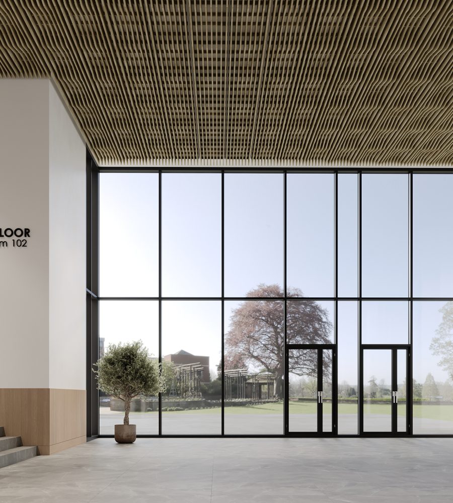 Rail, Platform Ceiling Frames | Weathered Slate | WoodGrain Collection