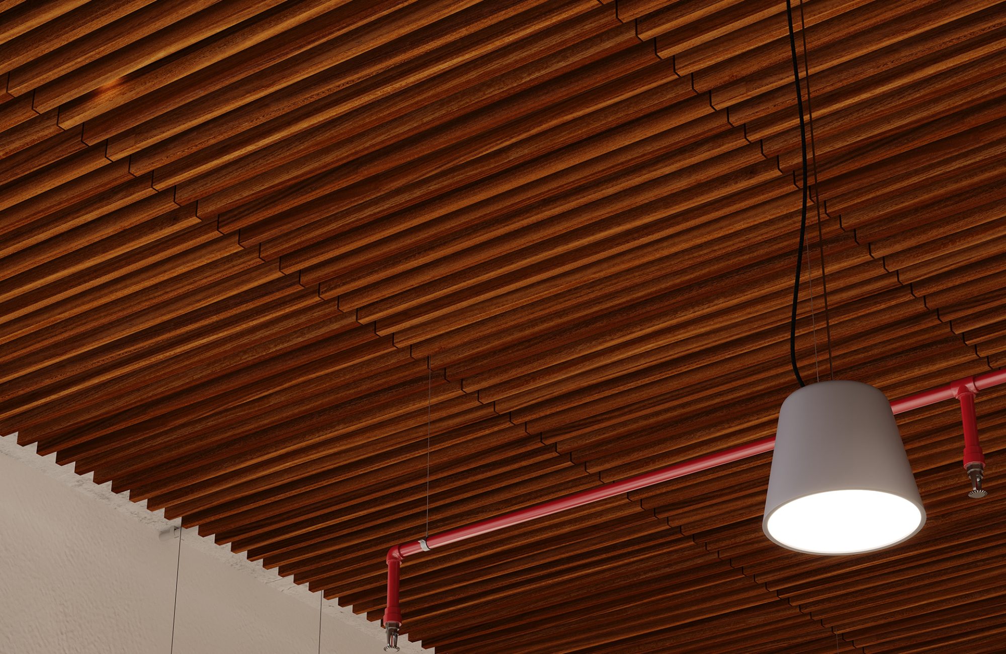 Rail, Road Ceiling Frames | Teak | WoodGrain Collection