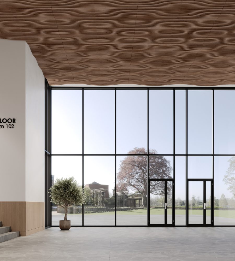 Rail, Ways Ceiling Frames | Fumed Oak | WoodGrain Collection