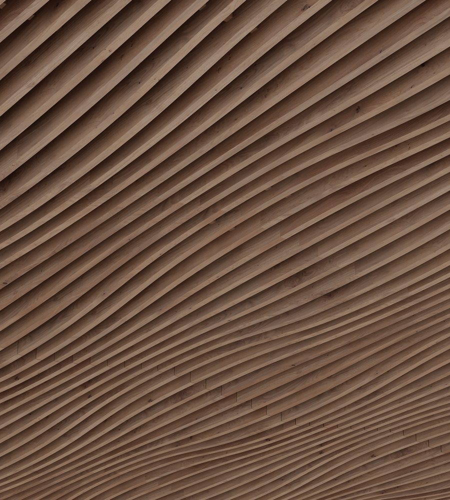Rail, Ways Ceiling Frames | Fumed Oak | WoodGrain Collection