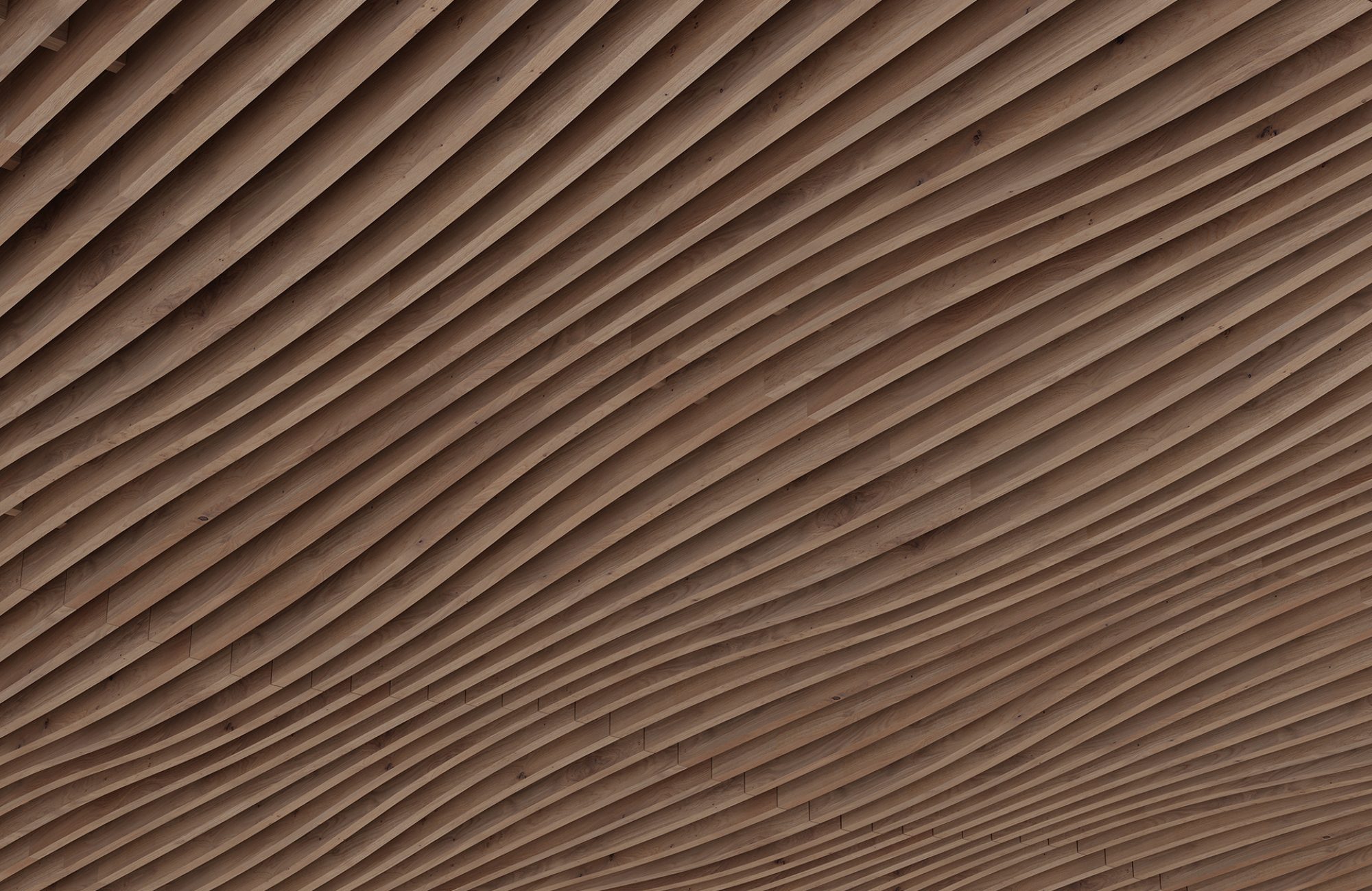 Rail, Ways Ceiling Frames | Fumed Oak | WoodGrain Collection