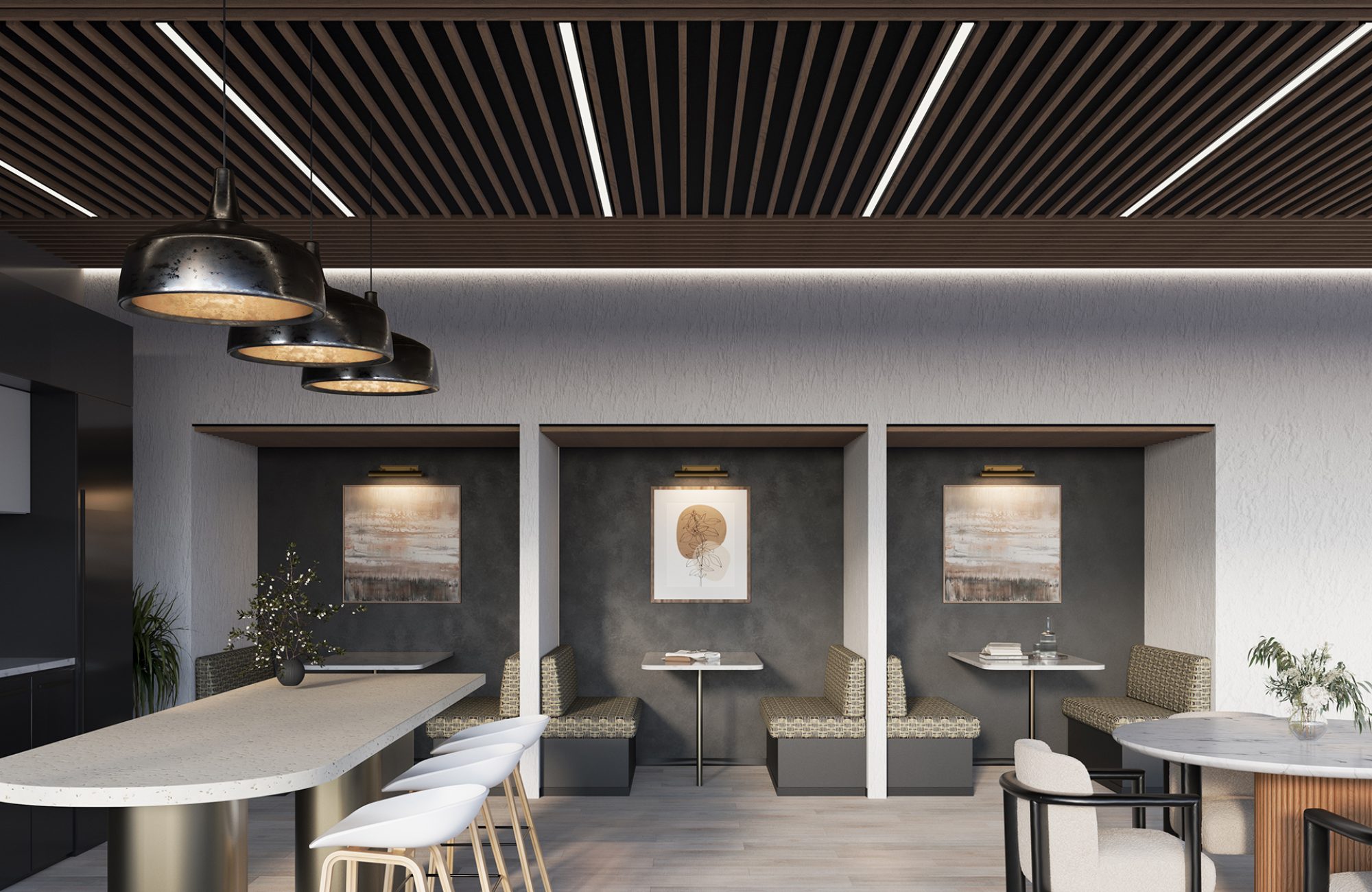SoftenUp, Plateau Ceiling Frames | Mountain Lodge | WoodGrain Collection